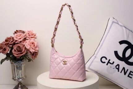 Chanel 8315-1 Shoulder Bag – Light Pink, 23 cm