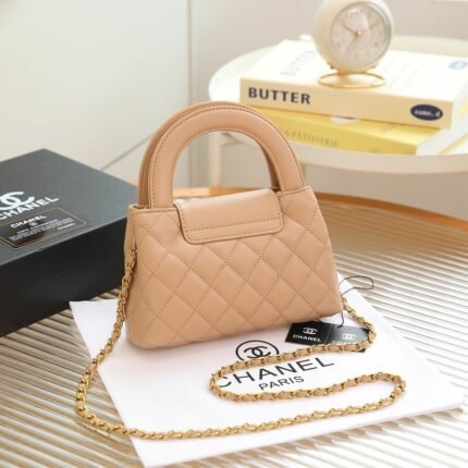 Chanel 8319 1913 Top Handle Bag – Beige, 19 cm