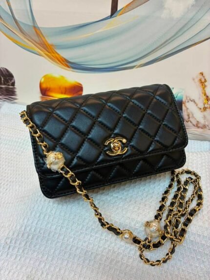 Chanel 8805 Wallet on Chain – Black, 19 cm