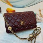 Chanel 8805 Wallet on Chain – Burgundy, 19 cm