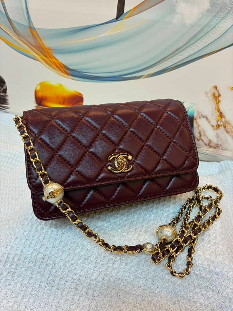 chanel-8805-wallet-on-chain-burgundy-19-cm-1.jpg Chanel 8805 Wallet on Chain – Burgundy, 19 cm - Image 1
