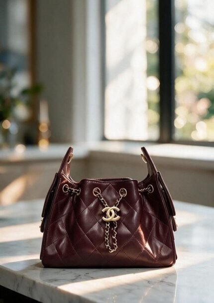 Chanel C2512 Shoulder Bag – Burgundy, 25 cm