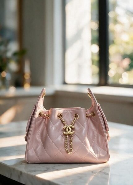 Chanel C2512 Shoulder Bag – Dusty Pink, 25 cm