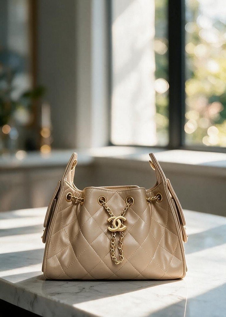 chanel-c2512-top-handle-bag-beige-25-cm-1.jpg Chanel C2512 Top Handle Bag – Beige, 25 cm - Image 1