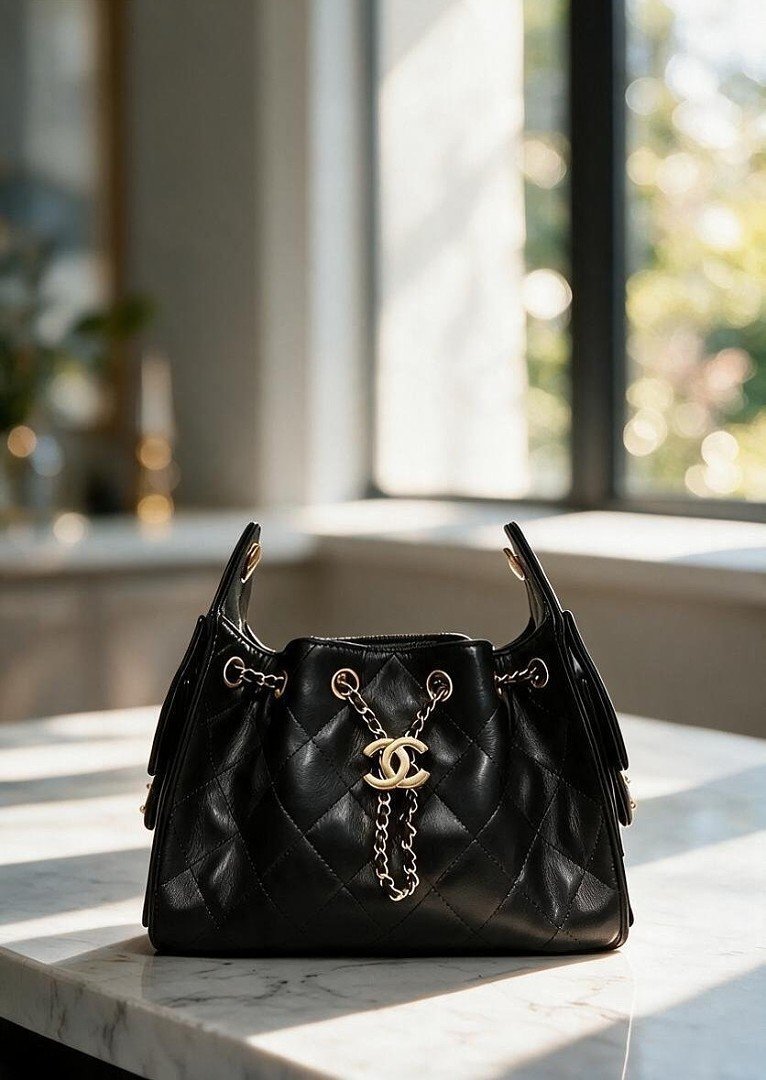 chanel-c2512-top-handle-bag-black-25-cm-1.jpg Chanel C2512 Top Handle Bag – Black, 25 cm - Image 1