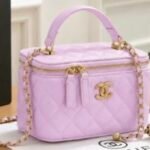 Chanel Small Vanity Case Chain Pink
