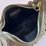 MIU MIU SUEDE HANDBAG 23 DARK BROWN